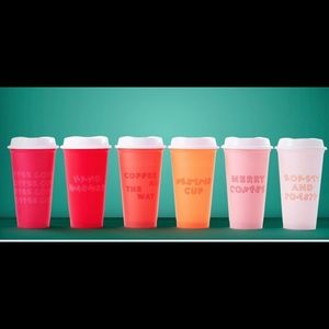 Starbucks 6 reusable Hot Cups! 2019 limited